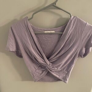 Purple crop top